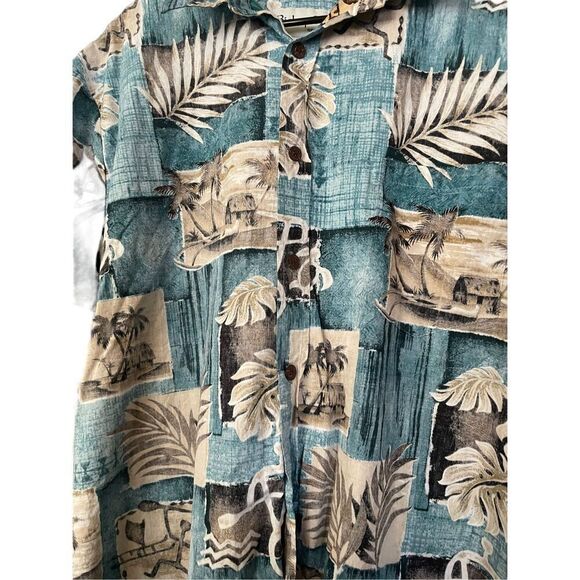 Bishop St Apparel Men's Tropical Hawaiian Collared Buttoned Shirt Size 3XL - Picture 3 of 12